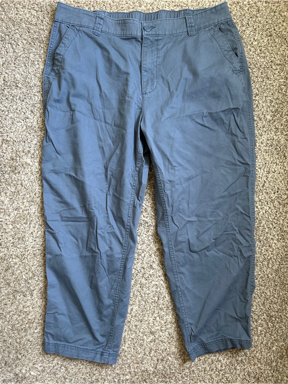 Old Navy Blue High Rise OG Chino Pants Casual XL